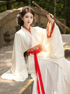 Han Dynasty hanfu outfit with Wei Jin style straight-hem robe for women suitable for work and daily wear