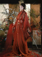 women’s Hanfu inspired by Warring States robe design, featuring straight hem style for elegant spring and summer outfits