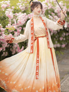 Hanfu clothing china Song dynasty summer short top and camisole set