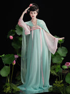 Embroidered Qixiong Ruqun Set – Tang Style Chiffon Hanfu