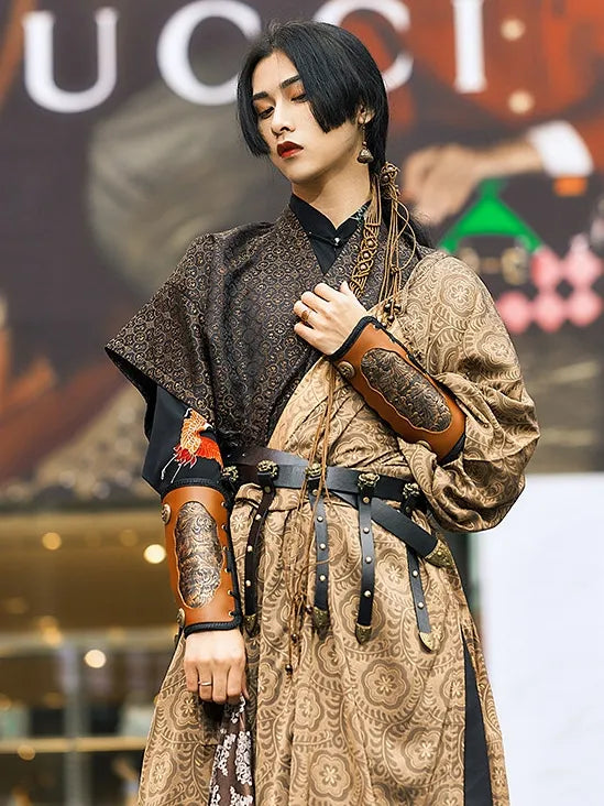 Chinese Hanfu Cosplay | Tang Round Collar Robe and Banbi