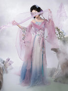 Butterfly Embroidered Warring States Hanfu Set for Women