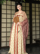 Floral Qixiong Ruqun Set – 3-Piece Tang-Style Hanfu