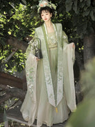 Hanfu for sale Song style set with heavy embroidery and elegant xiapei