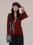 Patterned Hanfu Top for Women – Modern Daily Blouse