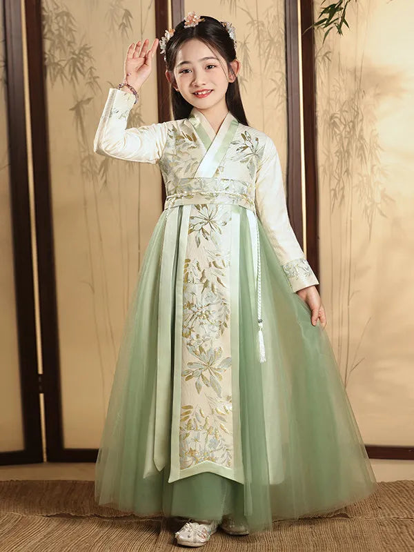 Elegant Hanfu Dress for Girls | Traditional Chinese Style Outfit