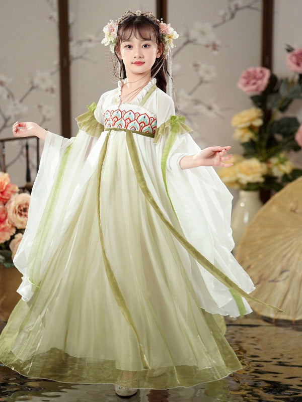 Kids Hanfu Performance Dress | Traditional Chinese Stage Costume