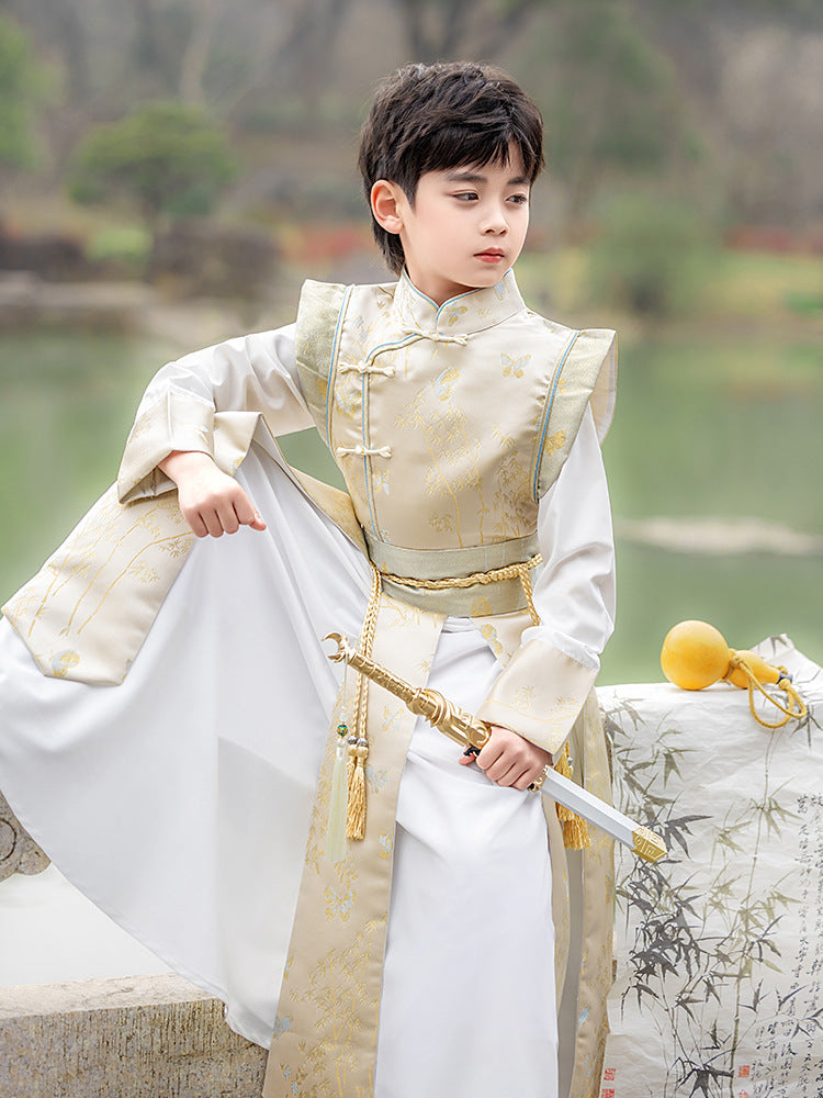 Boys Chinese Warrior Costume | Wuxia Style Hero Outfit