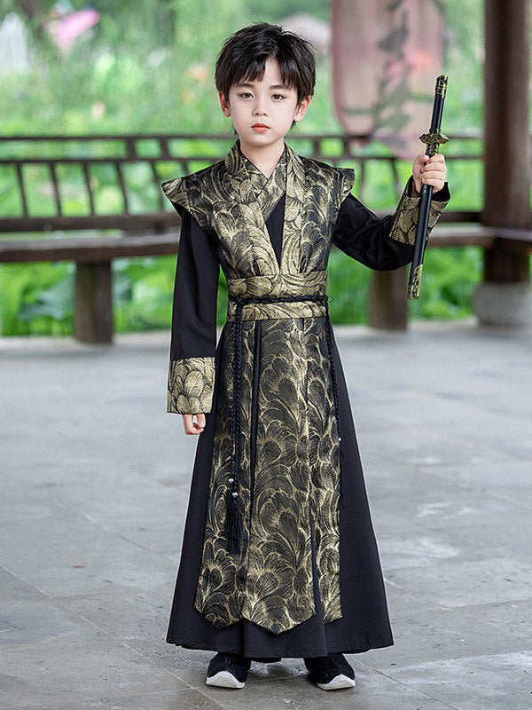 Boys Kung Fu Costume | Warrior Stage Outfit for Kids