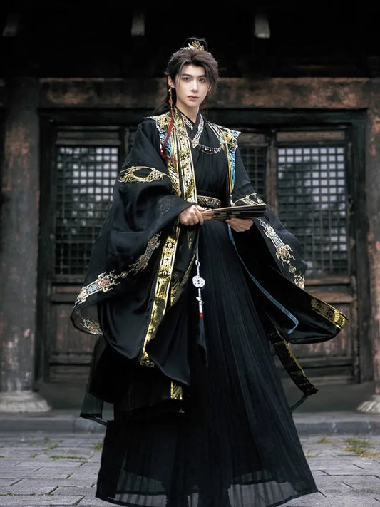 Stunning Hanfu Male Outfit | Traditional Wei Jin Style Robe