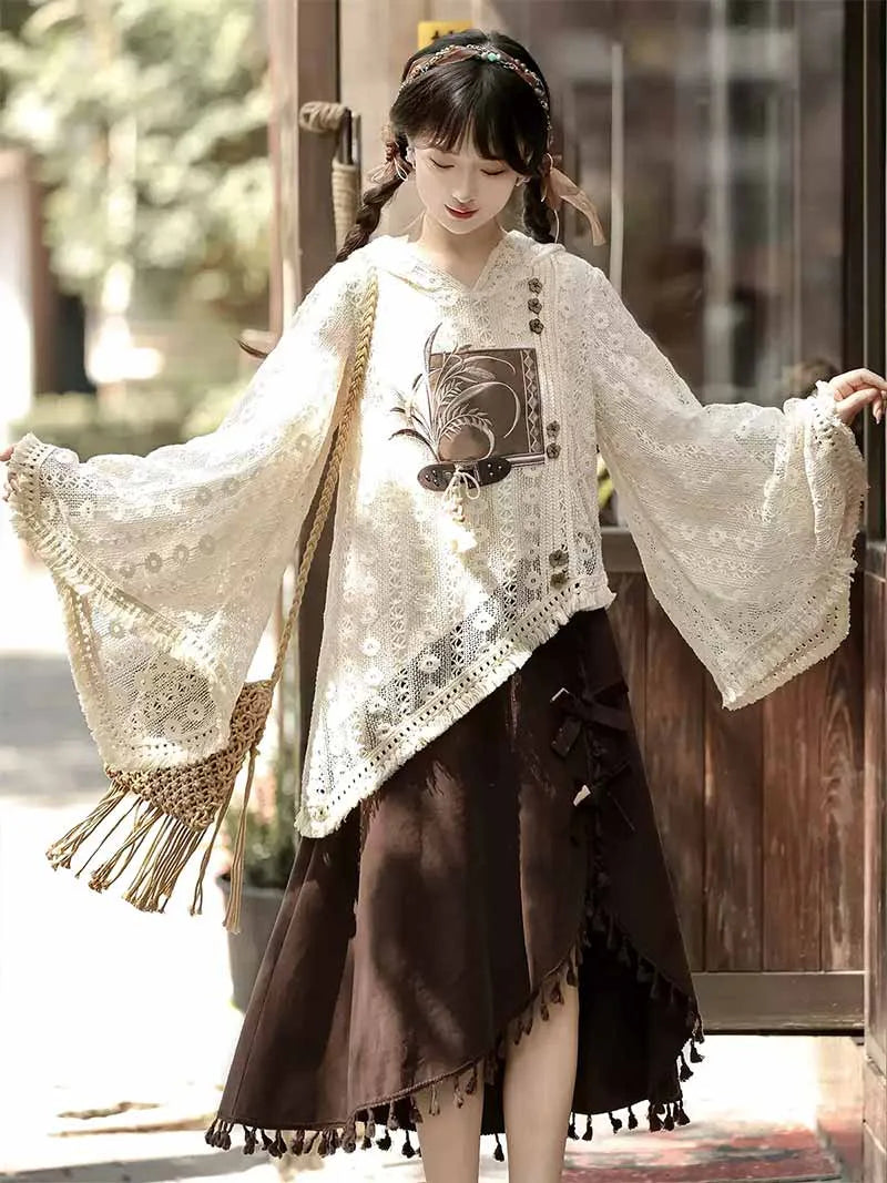 Hanfu modern dress in elegant new Chinese style with refined daily wear design