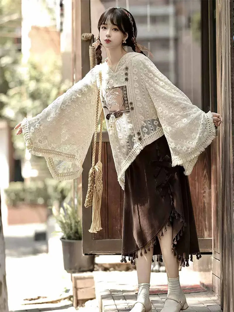 Hanfu modern dress in elegant new Chinese style with refined daily wear design