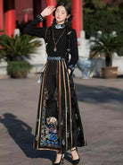 Hanfu modern style dress set with new Chinese design and elegant mamian skirt