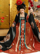 Traditional Hanfu Tang Dynasty dress with wide sleeves and flattering fit, ideal for cultural events and performances