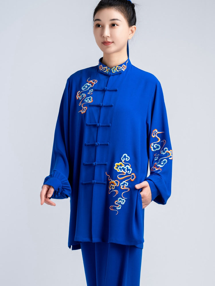 Kung Fu Costume – Unisex Embroidered Tai Chi Suit for Practice & Performance