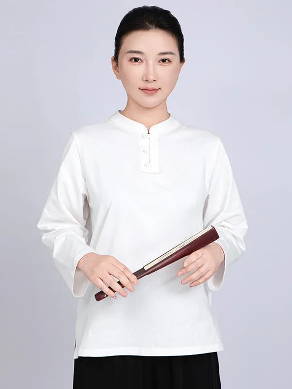 Cotton Tai Chi Uniform for Women – Martial Arts T-Shirt and Pants Set