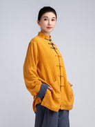 Women’s Yellow Tai Chi Training Outfit – Two-Piece Set