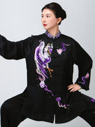Women’s Tai Chi Uniform – Embroidered Crane & Cloud Set