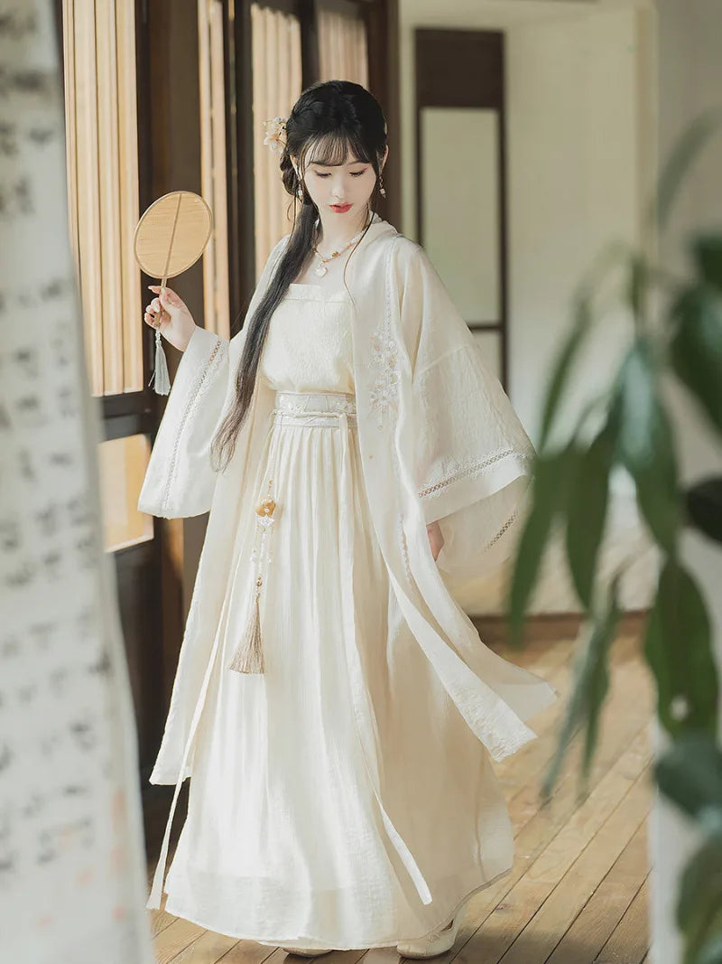 Hanfu traditional clothing Song dynasty long beizi Tencel summer set