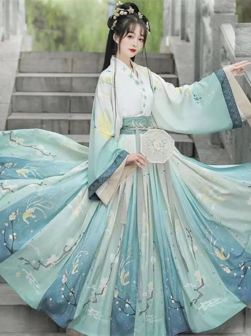 Hanfu Woman | Traditional Chinese Hanfu Dress Cross-Collar