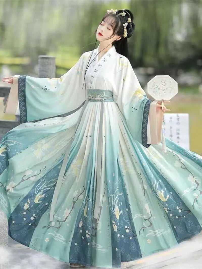 Hanfu Woman | Traditional Chinese Hanfu Dress Cross-Collar