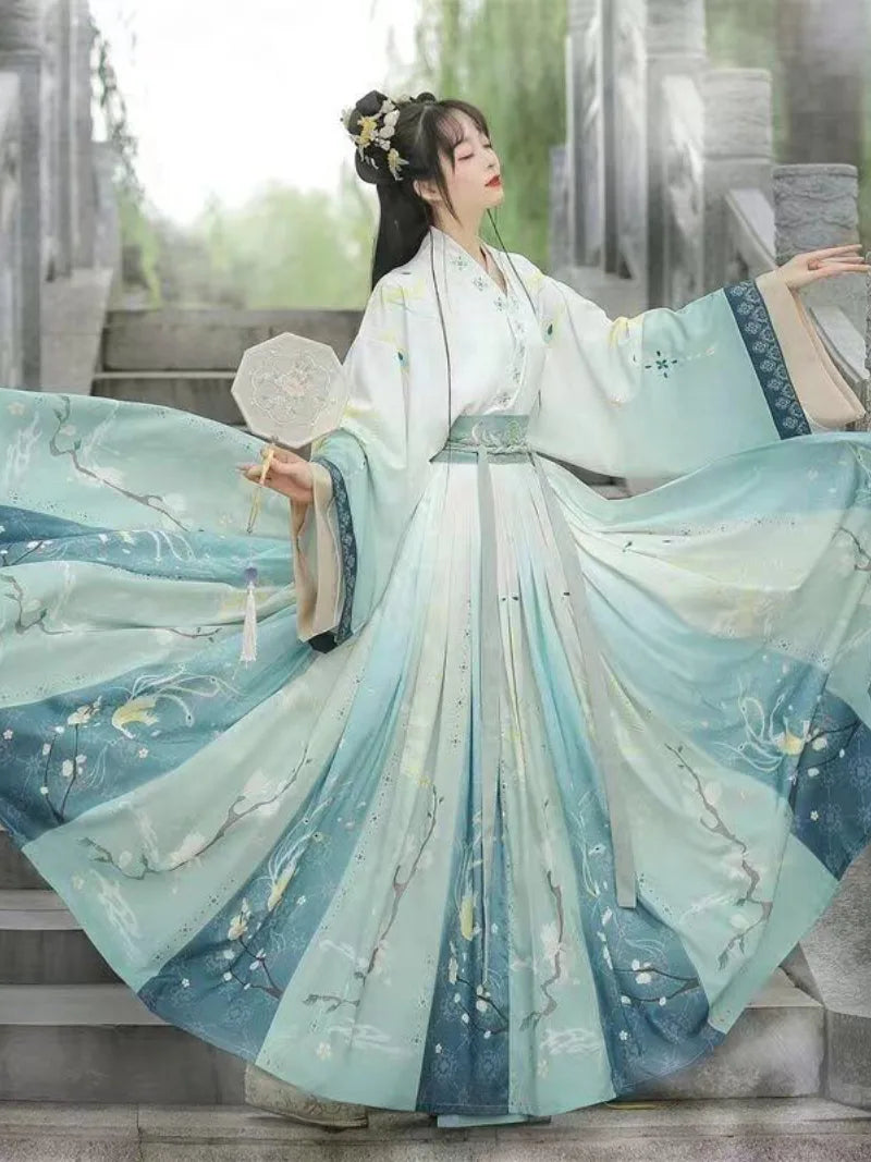 Hanfu Woman | Traditional Chinese Hanfu Dress Cross-Collar