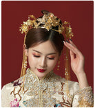 Traditional Golden Hairpieces & Earrings Set (6pcs)