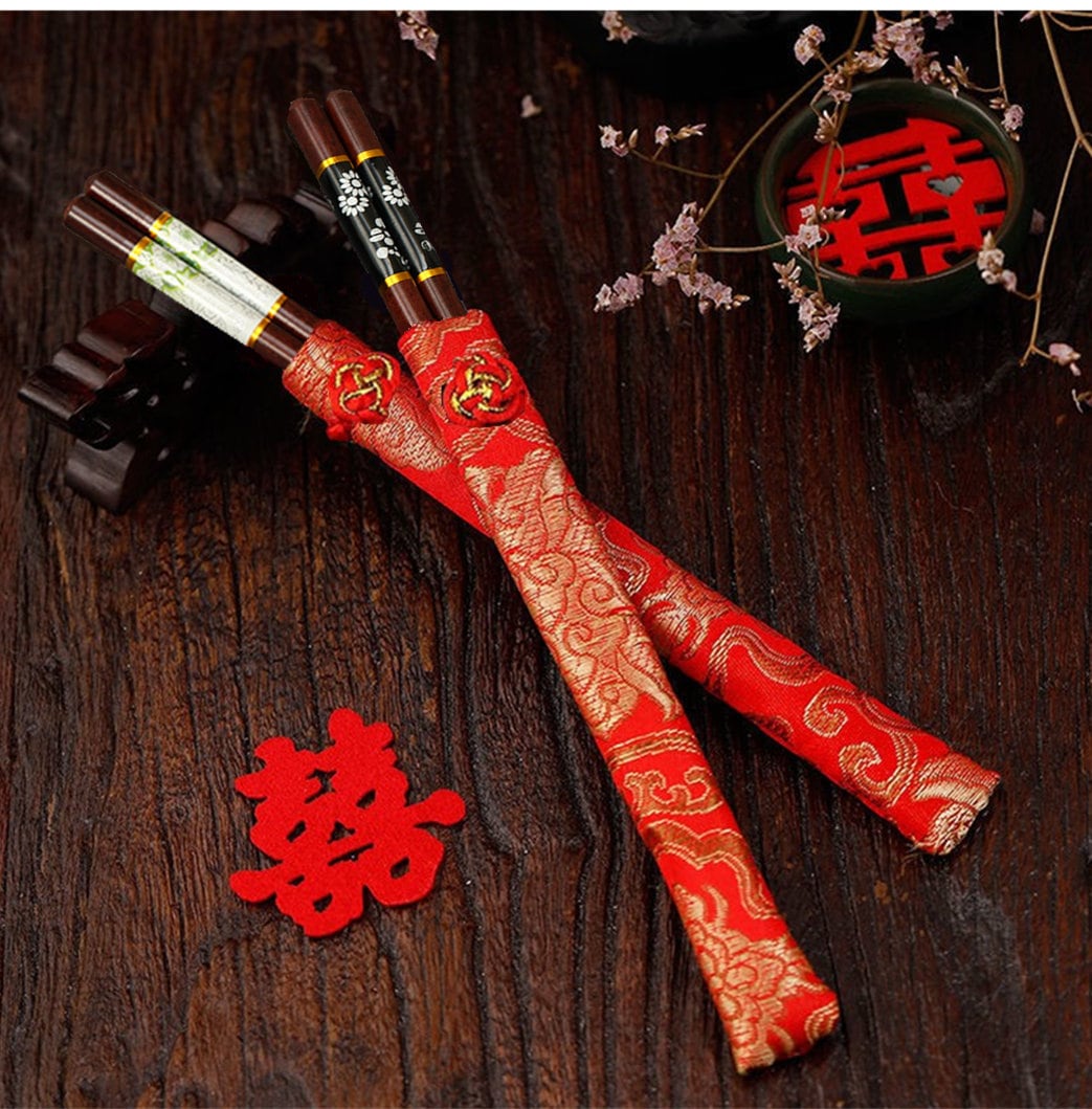 Rosewood Chopsticks with Pouch Bag