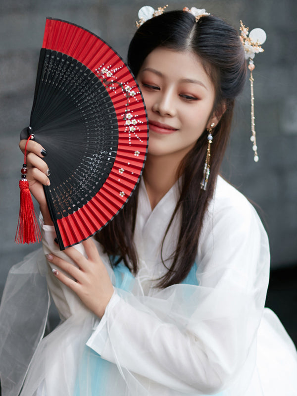 Japanese Style Folding Hand Fans Women’s Fan