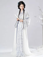 Wei Jin Dynasty Hanfu Set for Women – Flowing 3-Piece Outfit