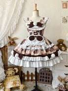 kawaii sweets lolita jsk dress with cute doll feeling and soft girl fashion