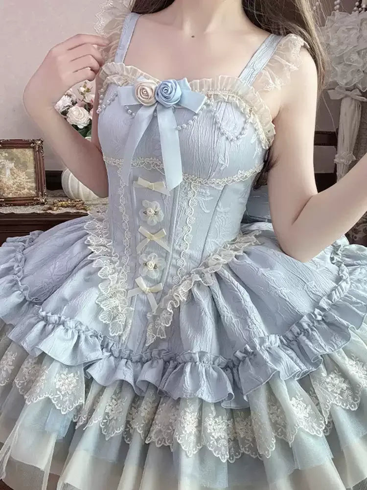 Lolita City Dress | Beautiful Doll-Style Ballet JSK Princess Dress