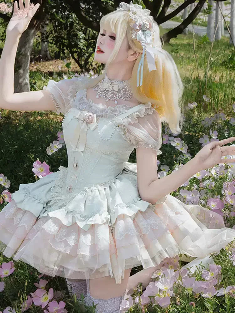 Lolita City Dress | Beautiful Doll-Style Ballet JSK Princess Dress
