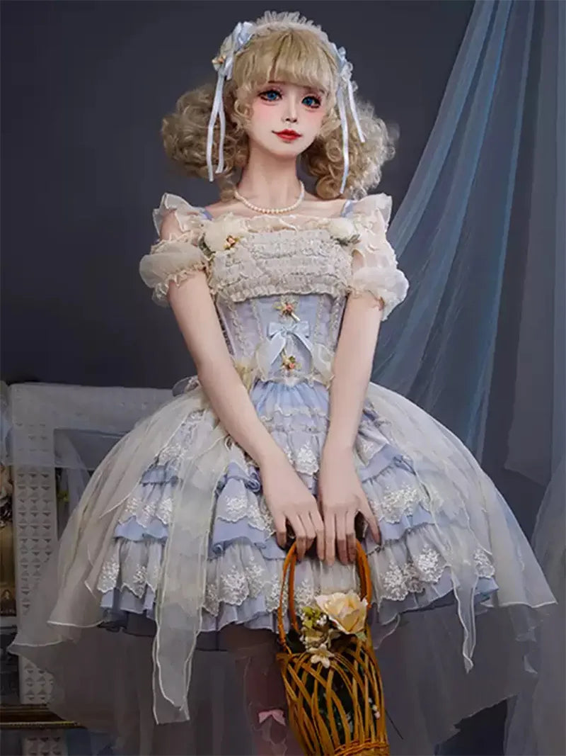 Lolita Clothes | Ballet Style Tiered Cake JSK Sweet Princess Dress