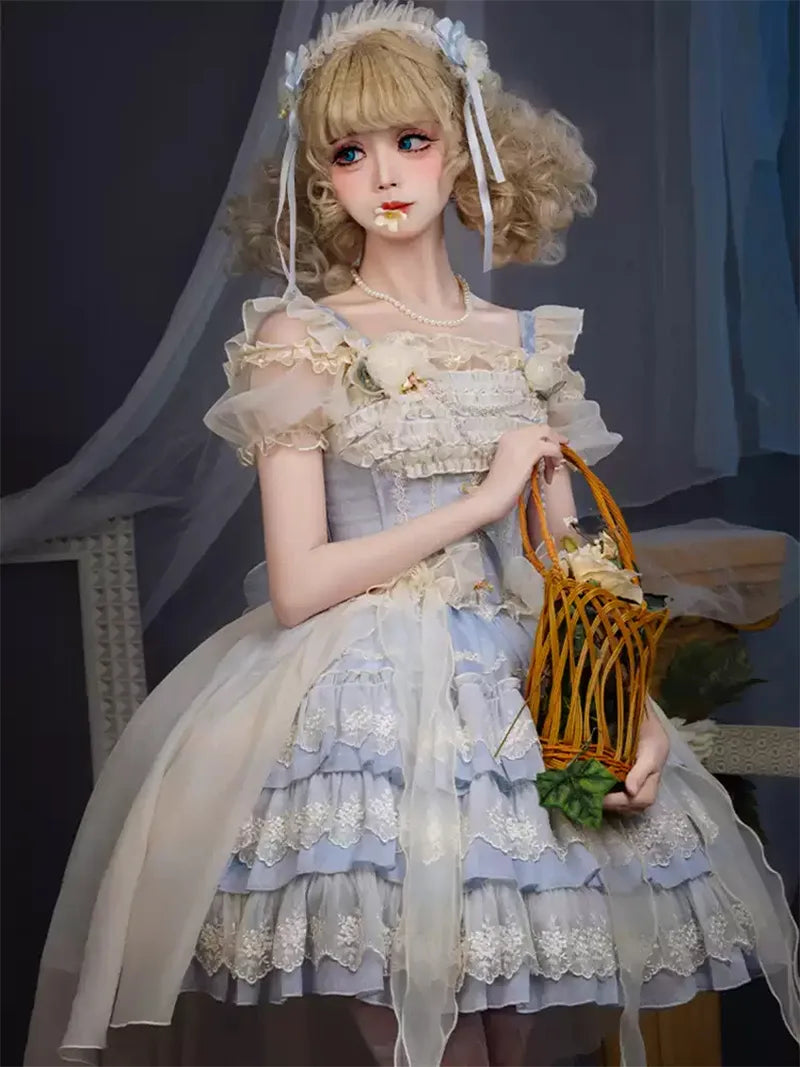 Lolita Clothes | Ballet Style Tiered Cake JSK Sweet Princess Dress