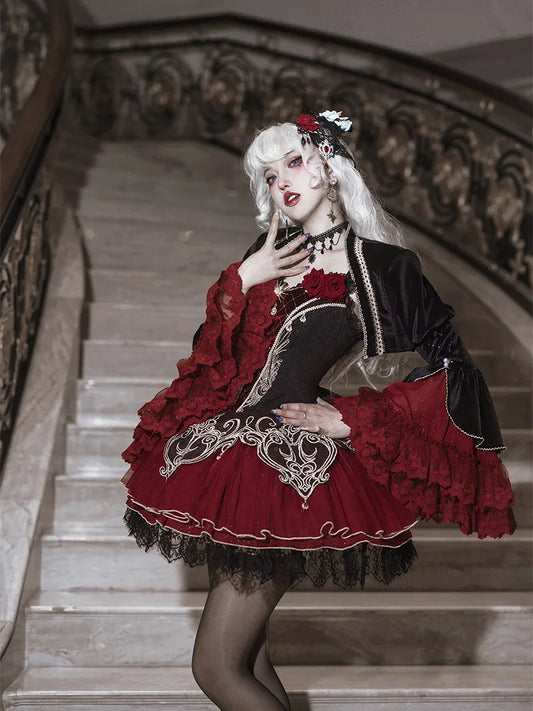 Lolita Dress | Dark Gothic Starry Vampire Outfit for Women