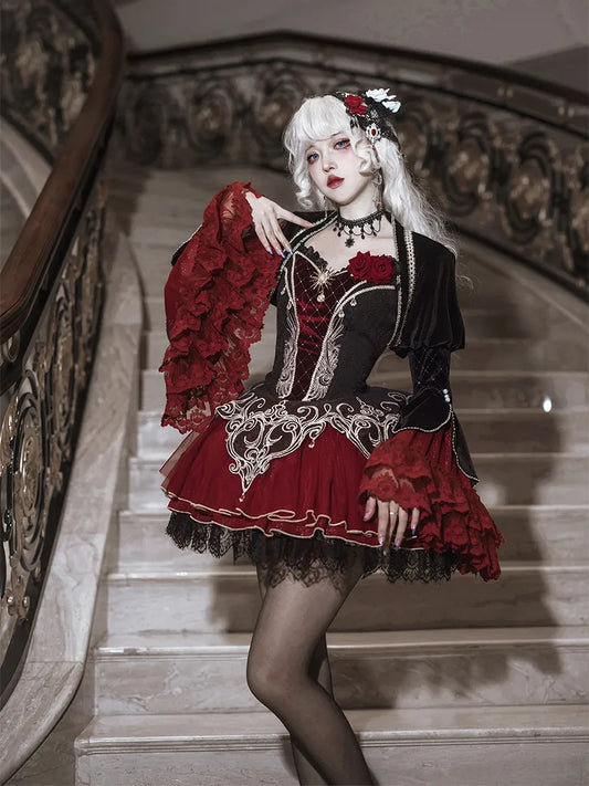 Lolita Dress | Dark Gothic Starry Vampire Outfit for Women