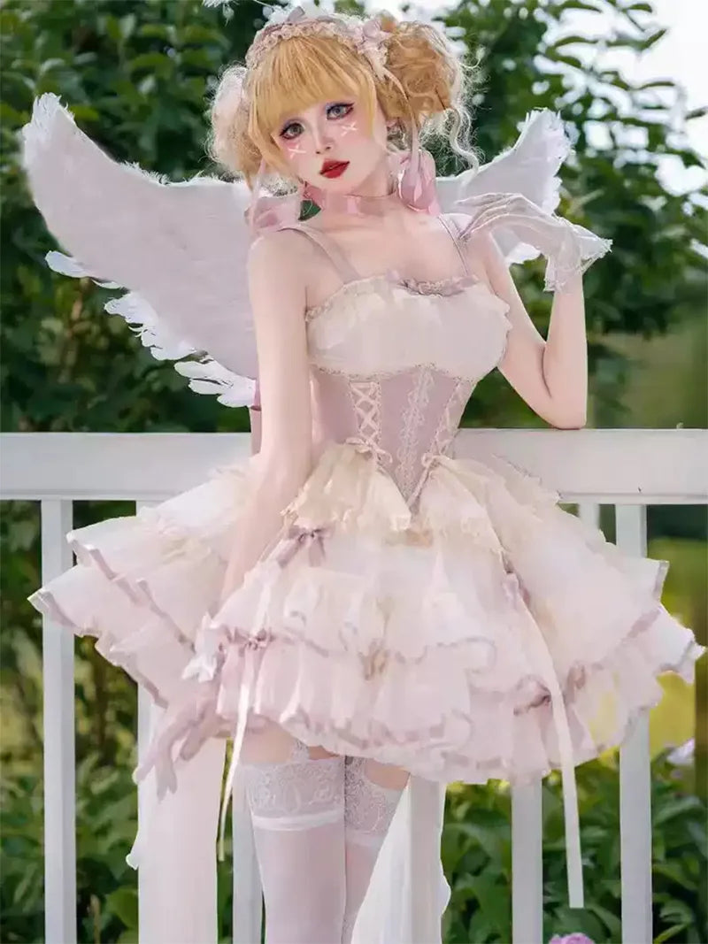 Lolita Dress | Sweet Princess JSK Ballerina Style Cute Daily Lolita Dress
