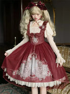 Original lolita dress JSK princess outfit, elegant and cute style perfect for Christmas, New Year, and daily occasions