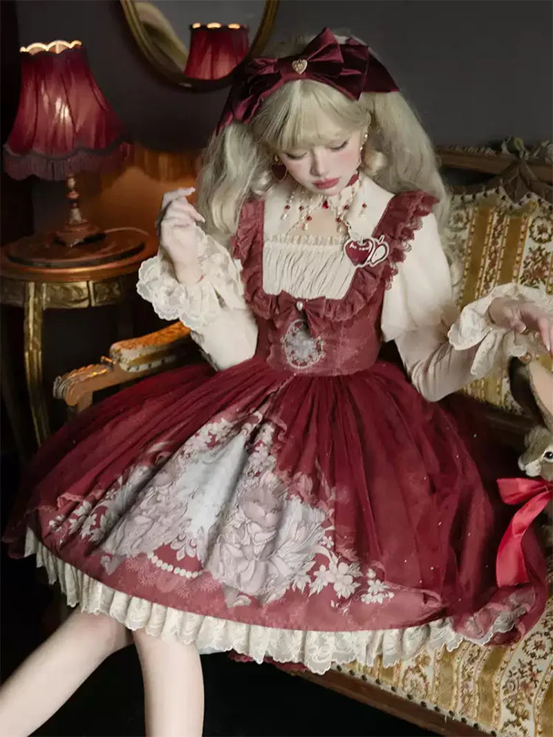 Original Lolita Dress | Elegant JSK Princess Outfit for Christmas & New Year
