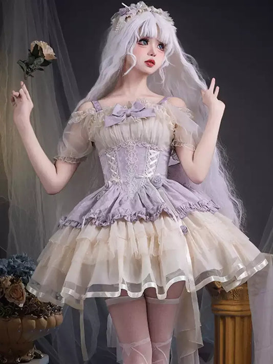 Original Lolita Dress to Impress – Cute Fitted JSK Strap Ballet Skirt