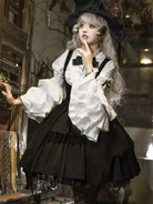 Original gothic Lolita dresses for Halloween cosplay, featuring magical girl design, elegant lace, and autumn daily Lolita fashion style