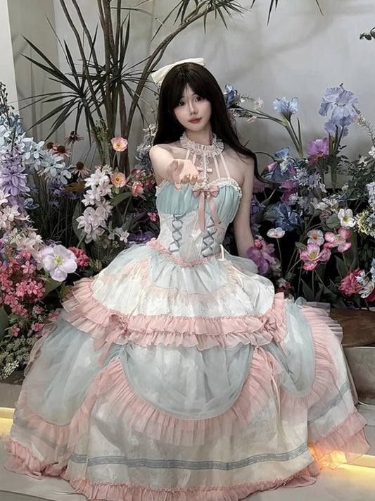 Gothic Lolita Halter Cross Dress | Beautiful Lolita Gothic
