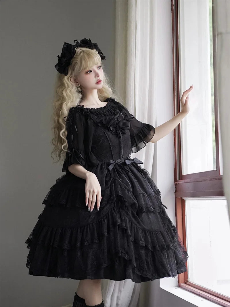 Elegant Iris Love Lollita Dress original vintage JSK princess outfit for women spring summer fashion