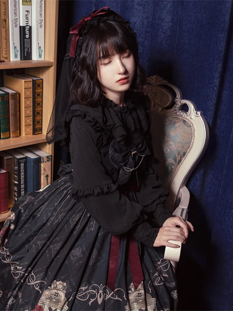 Lollita Fashion | Elegant Nightingale and Rose JSK Lolita Dress