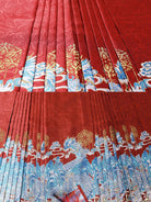 Mamian dress with dragon totem new Chinese style pleated skirt