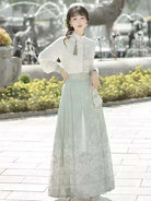 Mamian Skirt modern Chinese Hanfu half skirt daily outfit with New Chinese design