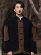 Cotton Padded Chinese Tang Jacket for Men – Autumn Winter Casual Style