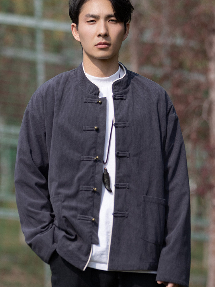 Modern Chinese Tang Jacket for Men – Contemporary Statement Style