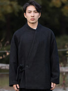 Men’s Wool Jacket – Modern Oriental Stand Collar New Chinese Style